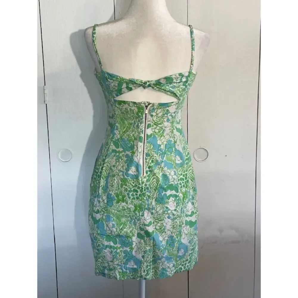Lilly‎ Pulitzer Size 2 Spaghetti Strap Sundress Pandamonium Pattern